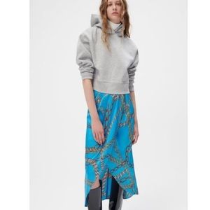 Zara Chain Print Pareo Skirt